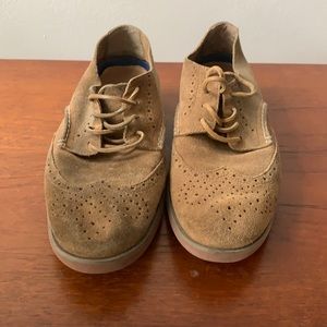 Men’s Brown Leather Oxford Loafer Shoes. Size 10.